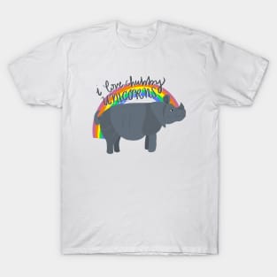 Chubby Unicorn - Rhinoceros Unicornis T-Shirt